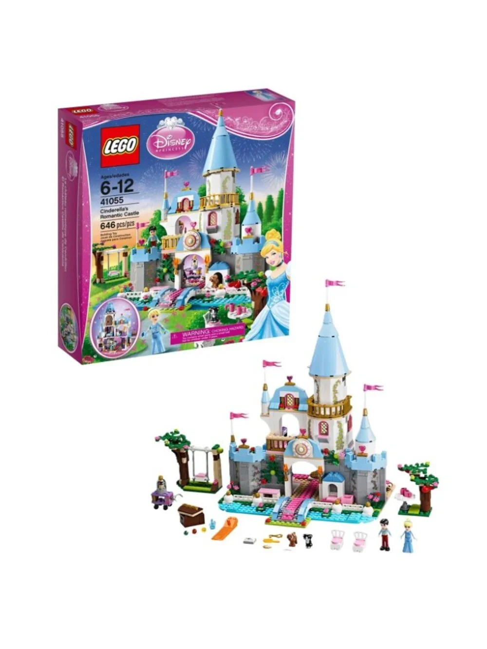 Lego Disney Princess Cinderella's Romantic Castle 41055 Complete + Instructions